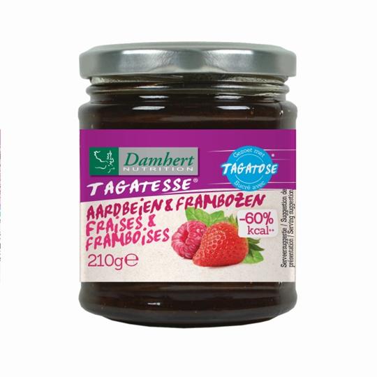 Damhert Tagatesse Jam strawberry/raspberry 210g