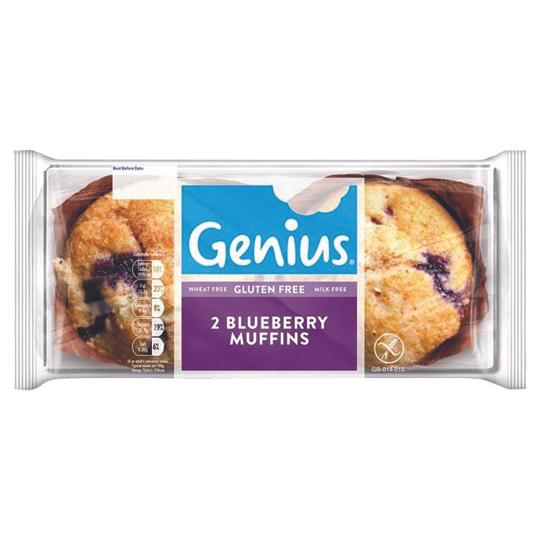 Genius Gluten Free Blueberry Muffins 190g