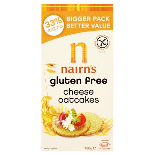 Nairn's Gluten Free Cheese Oatcakes 180g