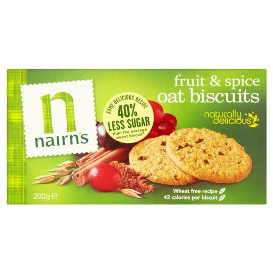 Nairn's Wheat Free Fruit and Spice Biscuits 200g