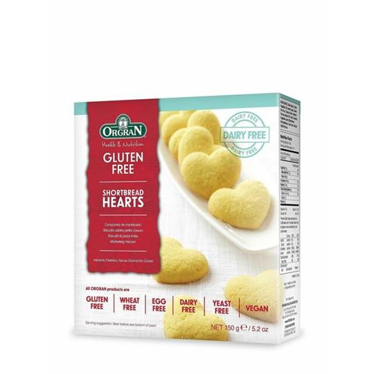 Orgran Shortbread Hearts 150g