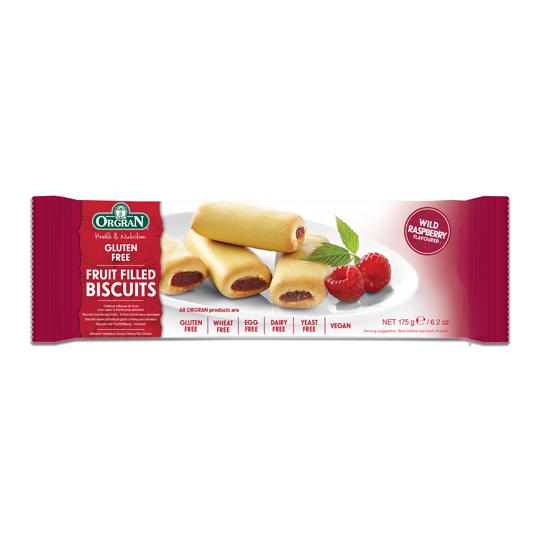 Orgran Wild Raspberry Fruit Filled Biscuits 175g