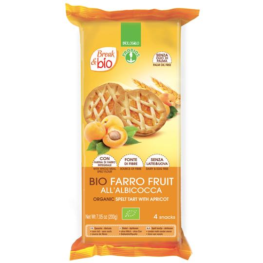 Probios Farro Fruit Spelt Tart with Apricots 200g