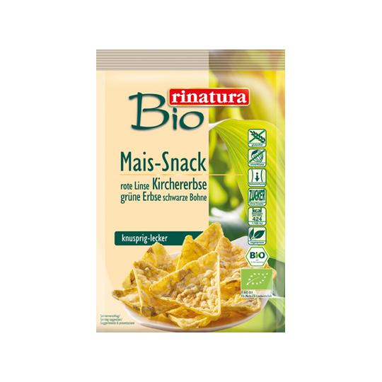 Rinatura Organic Puffed Maize Snack with Legumes 50g